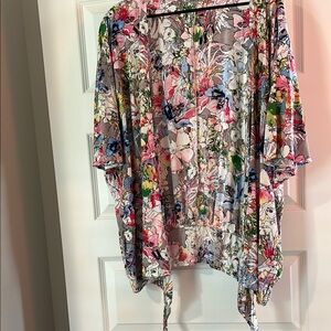 Floral Multicolor Kimono Top